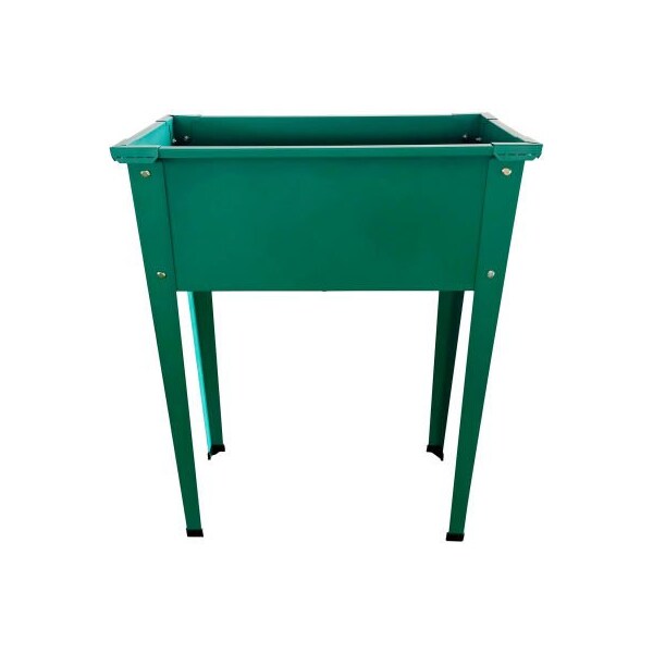 Almo Fulfillment Services Hanover Galvanized Steel Raised Planter Bed with Legs, 12"D x 24"W x 31"H, Green HANRSGB-1GRN - main